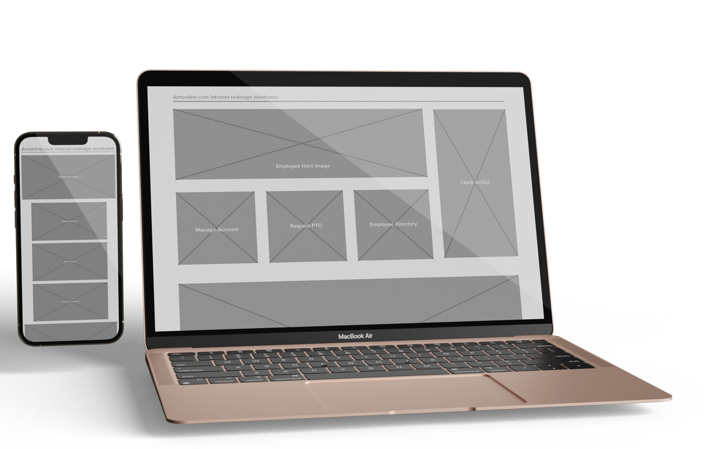 Internal Portal Wireframes