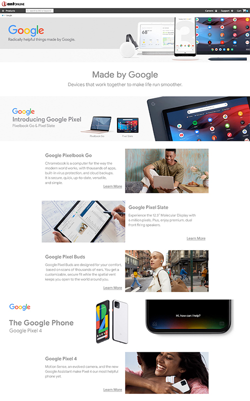 Antonline — Made by Google Landing Page — Antonline.com